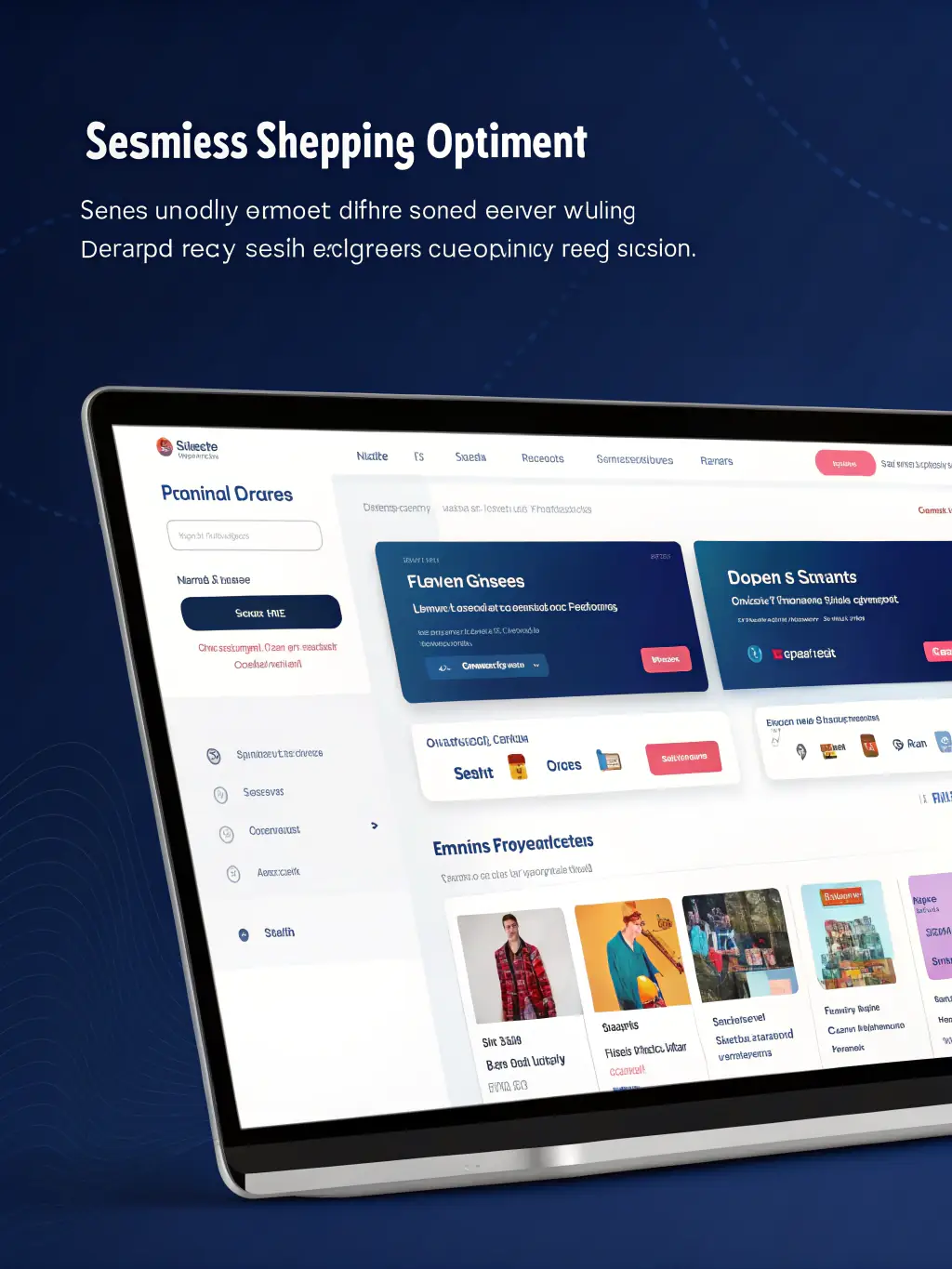 A visually appealing e-commerce website design with a user-friendly interface, demonstrating Nexom Studio's expertise in online store development.
